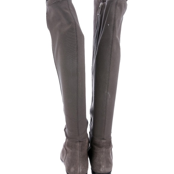 Michael Kors Suede Over the knee gray boots - Picture 4 of 4